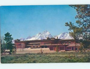 Unused Pre-1980 LODGE SCENE Grand Teton National Park Wyoming WY J7030