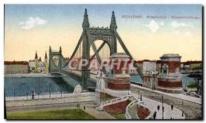 Old Postcard Budapest Elisabeth Bridge