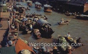 Floating Market, Wat Sai Dhonburi Thailand Unused 