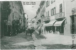 02608  CARTOLINA d'Epoca:  AOSTA Citta' : RUE EDOUARD AUBERT