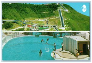 Hong Kong Postcard Ocean Park Aberdeen c1950's Multiview Vintage Unposted