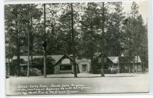 Jacob Lake Inn Arizona RPPC Real Photo 1950c postcard