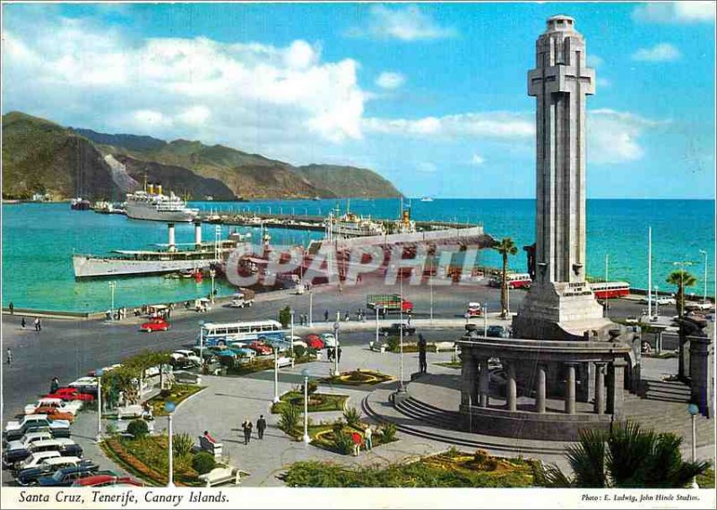 Modern Postcard Santa Cruz Tenerife Canary Islands Boat