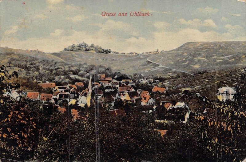 UHLBACH GERMANY~TOTALANSICHT~1910s PHOTO POSTCARD