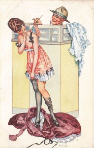 I didnt' want to do it.' Beautiful Woman Artist Herouard  Sem Postcard