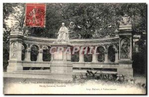 Old Postcard Valenciennes Monument Froissart