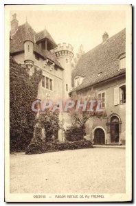 Old Postcard Obernai Natale house of Bishop Freppel