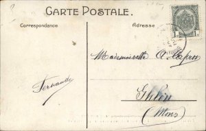 1910 BRUSSELS EXPOSITION Fire Victims Dead Pernelet Crocodiles Postcard