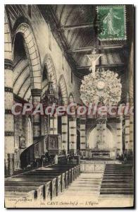 Old Postcard Cany Seine Inf Church