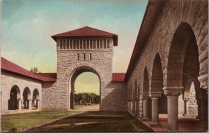 West Entrance Quadrangle Stanford University Palo Alto California Postcard C142