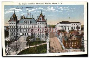 Old Postcard The Capitol and State Educational Building Albany