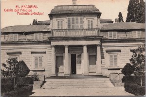 Spain EL Escorial Casita del Principe Fachada Principal Vintage Postcard C171