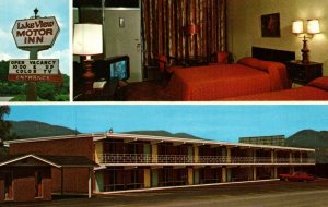 Caryville Tennessee Lake View Motor Inn Multiview Postcard  