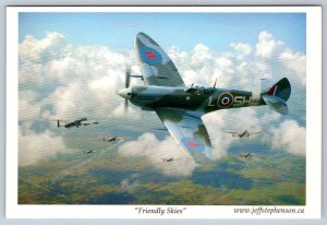 Supermarine Spitfire Mk.IX, Artist Signed Postcard, Jeff Stephenson