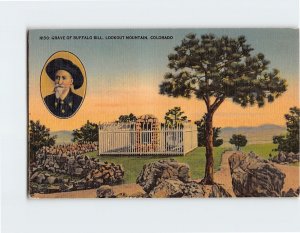 Postcard Grave Of Buffalo Bill, Lookout Mountain, Colorado