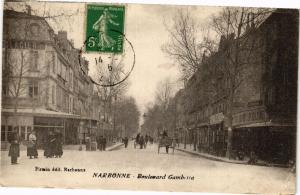 CPA NARBONNE-Boulevard Gambetta (260846)