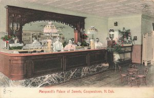 Cooperstown ND Marquardt's Palace of Sweets Interior Real Photo Postcard