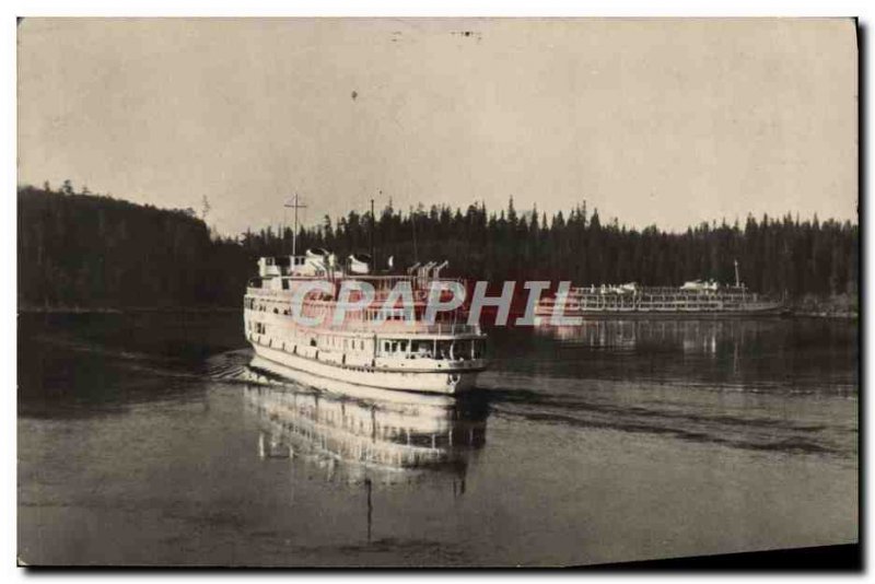 Old Postcard Finland Boat