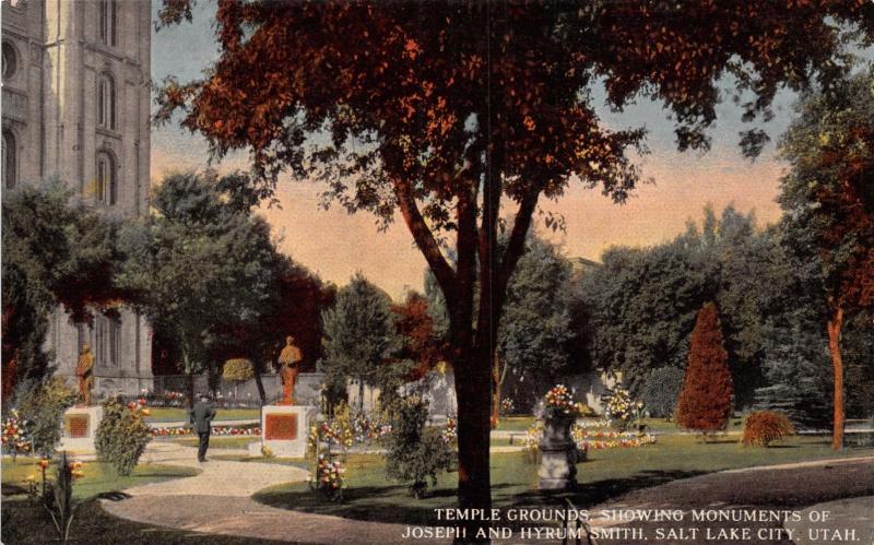 MORMON TABERNACLE LOT OF 4 POSTCARDS 1910s CHOIR~ORGAN~INTERIORS~GROUNDS