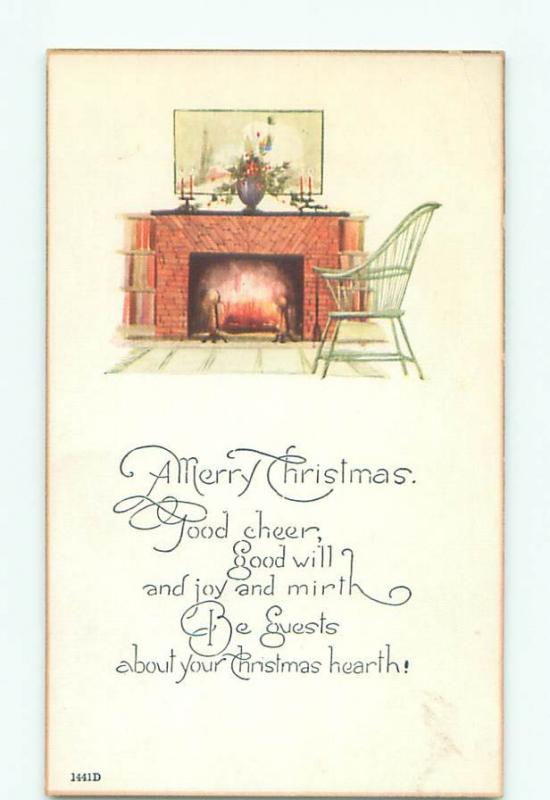 Divided-Back CHRISTMAS SCENE Great Postcard W9861