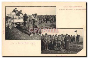 Old Postcard Army Review of the 11th Division reservists October 26, 1899