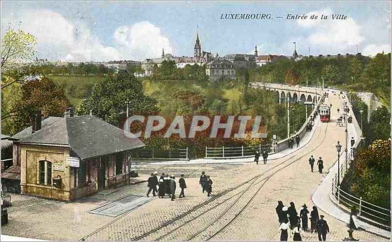 Old Postcard Luxembourg entrance of the city