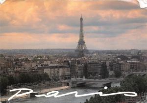 B31430 Paris Vue Panoramique La Seine La tour Eiffel et a Gauche  france