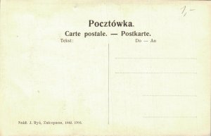 Slovakia Poland Tatry Zelazne Wrota od Kaczej Doliny Vintage Postcard 08.32