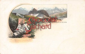 Advertising Chocolat Suchard Switzerland Panorama du Faulhorn postcard B977