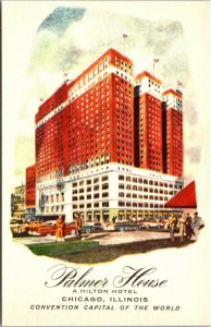 Vtg 1940s Palmer House Hilton Hotel Chicago Illinois IL Unused Postcard