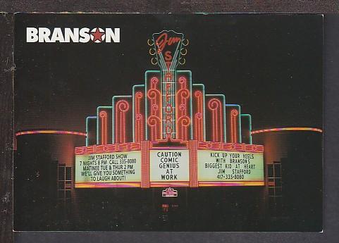 Jim Stafford Theatre Branson MO Postcard BIN 