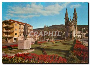 Postcard Modern Guimaraes Portugal Church of Santos Pasos Square Republica of...