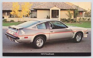 Transportation~Silver 1979 Roadhawk In Front of Home~Vintage Postcard