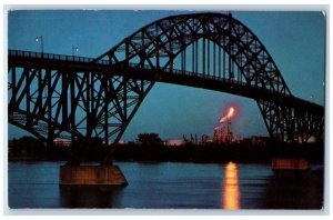 c1960s South Grand Island Bridge View Niagara River Buffalo New York NY Postcard