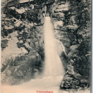 c1900s UDB Bernese Oberland, Switzerland Trummelbach Waterfall PC Photoglob A207