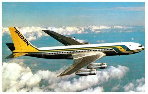 Sudan Airways Boeing 707 3J8C  Blue Nile Airplane Postcard