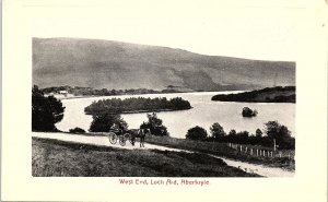 c1910 ABERFOYLE SCOTLAND WEST END LOCH ARD HORSE CARRIAGE POSTCARD 42-387