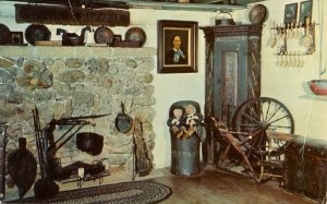 WI - Blue Mounds. Little Norway Homesteaders' Cabin Interior