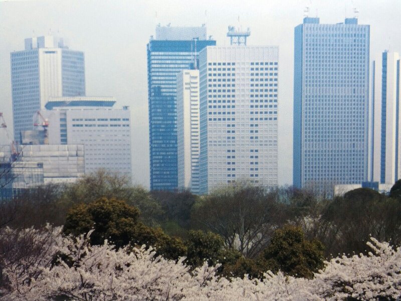 Skyscrapers in Shinjuku Tokyo Japan Vintage Radio Japan Japanese Postcard