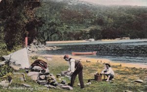 An Australian's Joy Camping Vintage Real Photo Postcard