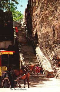 Postcard The Queen's Staircase Solid Limestone Hand-Carved Nassau Bahama Islands