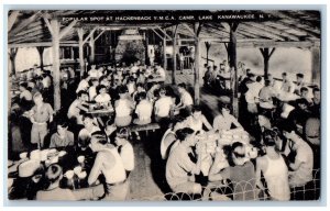Kanawaukee New York Postcard Popular Spot Hackensack YMCA Camp Lake 1936 Vintage