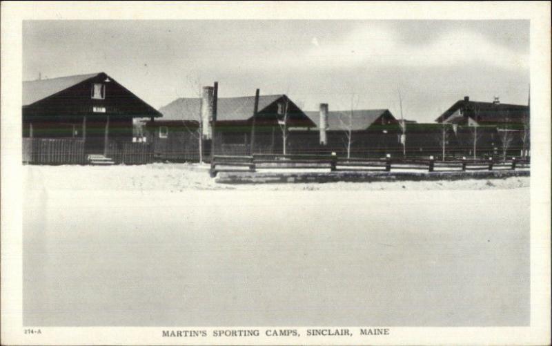 Sinclair ME Martin's Sporting Camps Postcard