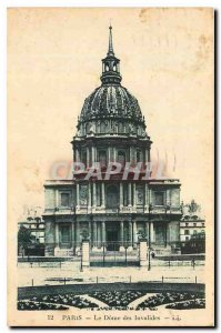 Old Postcard Paris Dome des Invalides