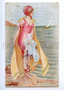 189613 PIN UP Belle Women Beach by Xavier SAGER Vintage NOYER