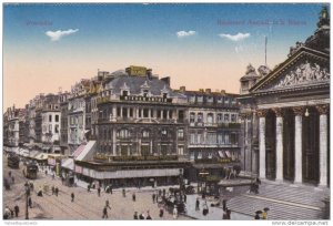 Monico Bourse, Boulevard Anspach et la Bourse, Bruxelles, Belgium 1900-10s