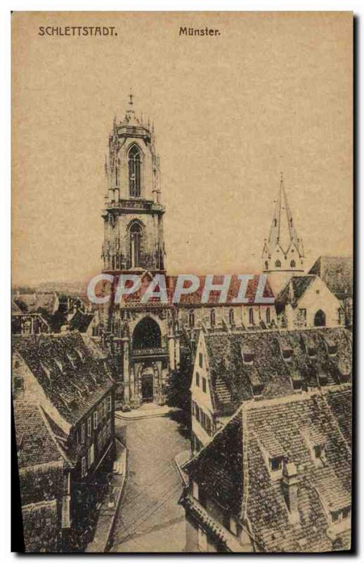 VINTAGE POSTCARD Schlettstadt Munster