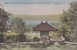 New York Watkins Seneca Lake From Glen Kissingen Spring Albertype