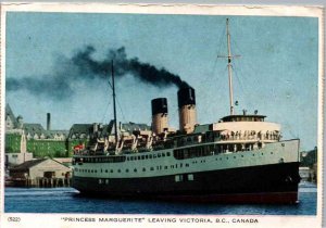 Victoria, B.C. Canada - The Princess Marguerite Leaving - Continental Size -