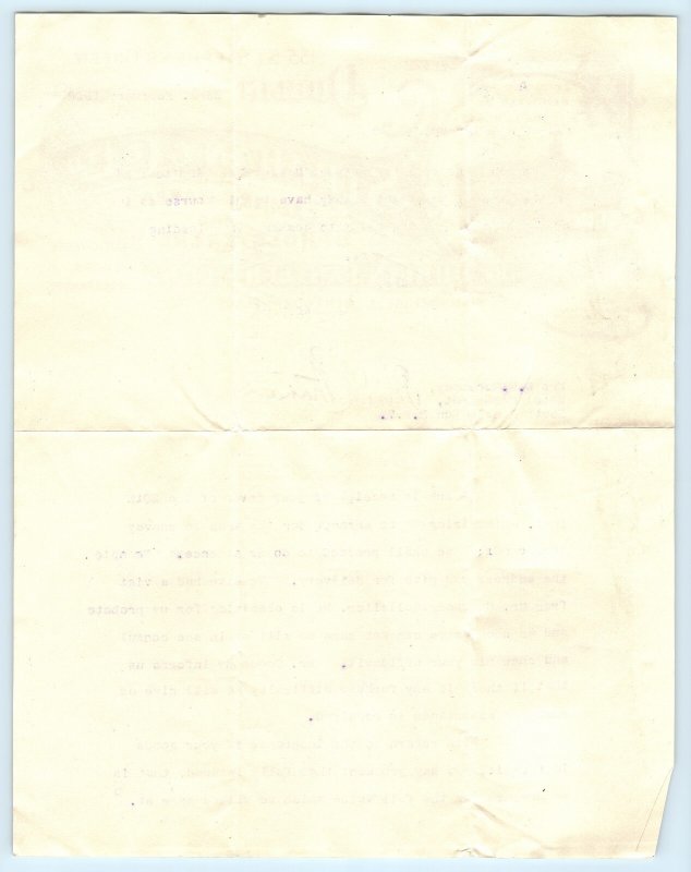 Undertakers  Auctioneers Wagon Strahan Letterhead
